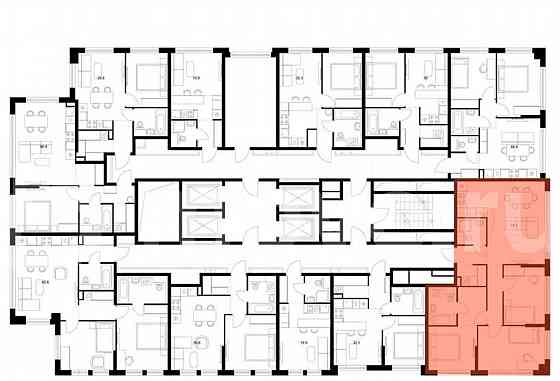 3-комн. квартира, 78.1 м2, 30/30 эт. Москва