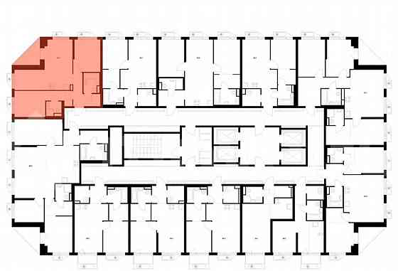 2-комн. квартира, 59.7 м2, 9/32 эт. Москва