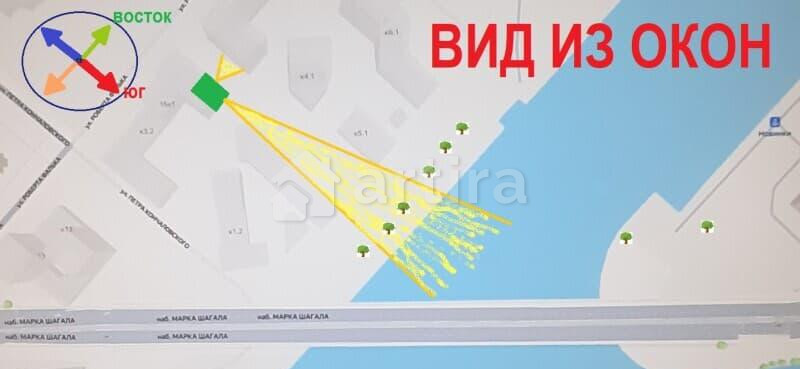 2-комн. квартира, 66.1 м2, 2/17 эт. Москва - изображение 19