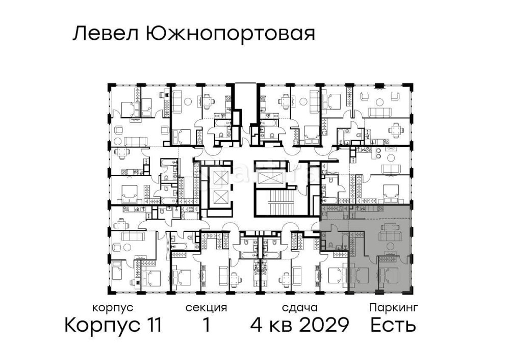 3-комн. квартира, 68 м2, 16/16 эт. Москва - изображение 12