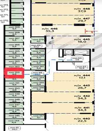 Гараж, 4.6 м2, -2/14 эт. Москва