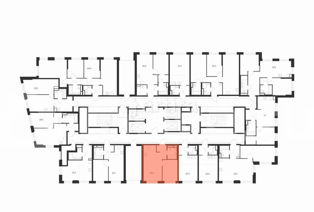1-комн. квартира, 36.5 м2, 34/43 эт. Москва - изображение 3