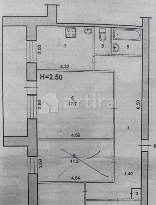 Комната, 10.2 м2, 5/9 эт. Волжский - изображение 3