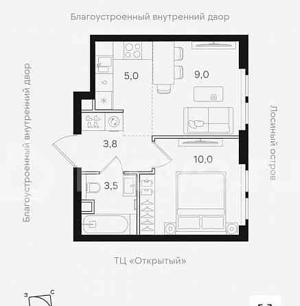 1-комн. квартира, 31.4 м2, 5/24 эт. Москва