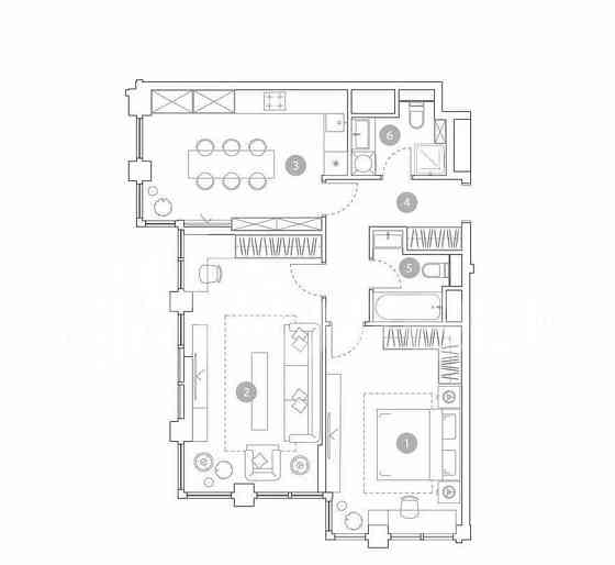 2-комн. квартира, 72.7 м2, 15/19 эт. Москва