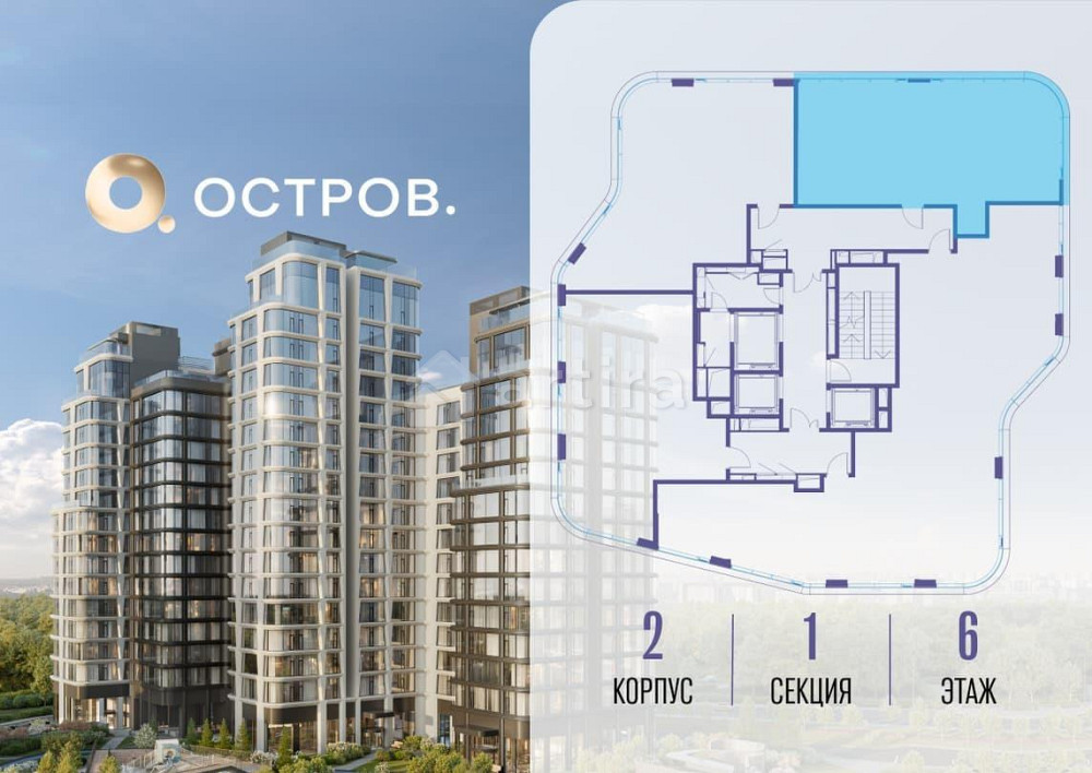 3-комн. квартира, 114.42 м2, 6/16 эт. Москва - изображение 1