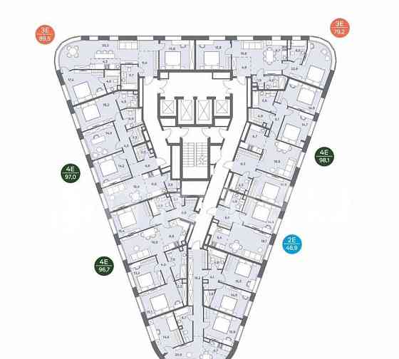 4-комн. квартира, 85.1 м2, 30/31 эт. Москва