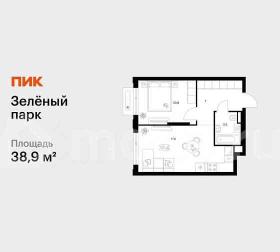 1-комн. квартира, 38.9 м2, 10/13 эт. Зеленоград
