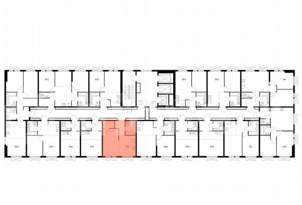 1-комн. квартира, 33.6 м2, 25/25 эт. Москва - изображение 1