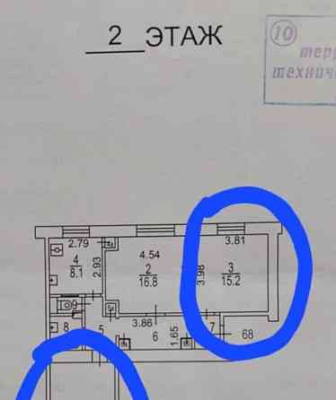Комната, 34.9 м2, 2/8 эт. Москва