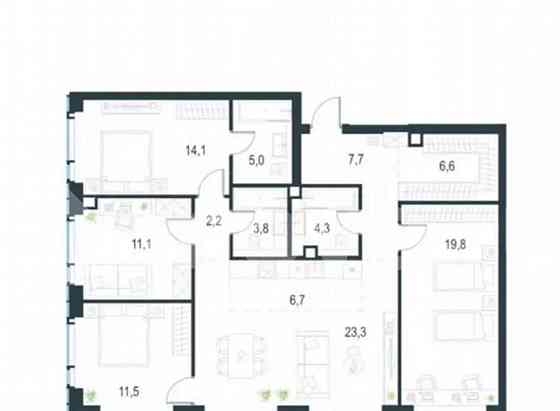 5-комн. квартира, 116 м2, 20/30 эт. Москва