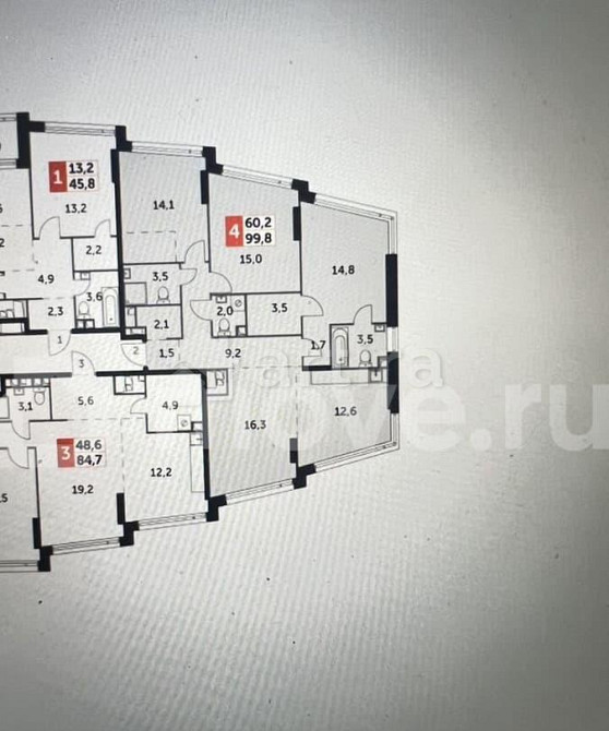 4-комн. квартира, 99.8 м2, 24/29 эт. Москва - изображение 1