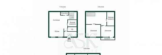Таунхаус, 110 м2, 1 сотка, 3 эт. Москва