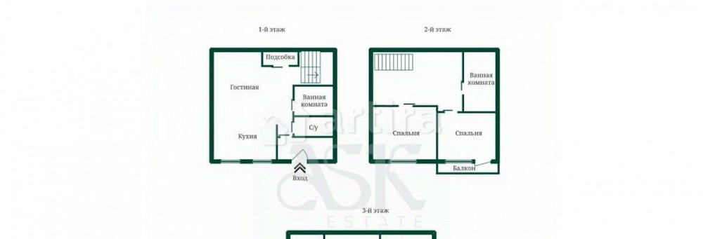 Таунхаус, 110 м2, 1 сотка, 3 эт. Москва - изображение 6