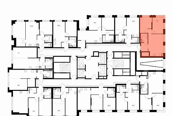 2-комн. квартира, 46 м2, 17/29 эт. Москва
