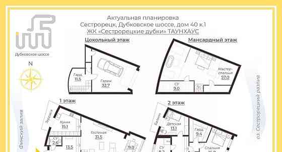 Таунхаус, 200 м2, 2 сотки, 3 эт. Санкт-Петербург