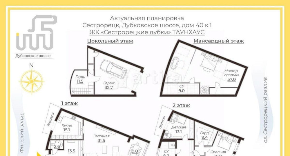 Таунхаус, 200 м2, 2 сотки, 3 эт. Санкт-Петербург - изображение 1