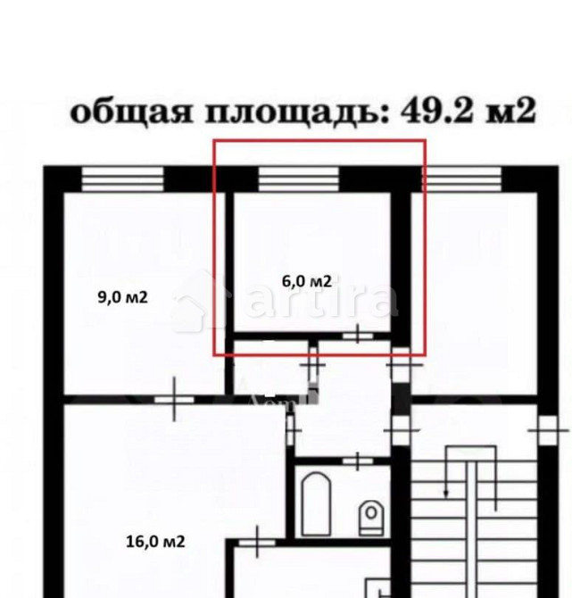 Комната, 6 м2, 5/5 эт. Санкт-Петербург - изображение 3