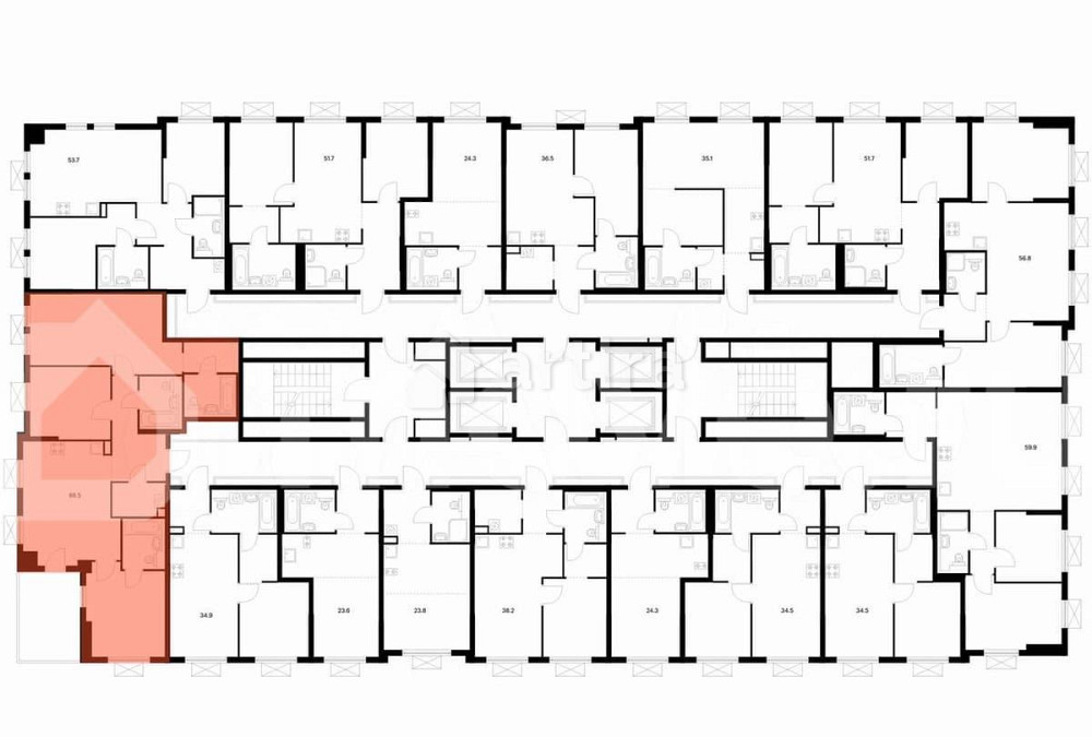 3-комн. квартира, 88.5 м2, 8/25 эт. Зеленоград - изображение 3
