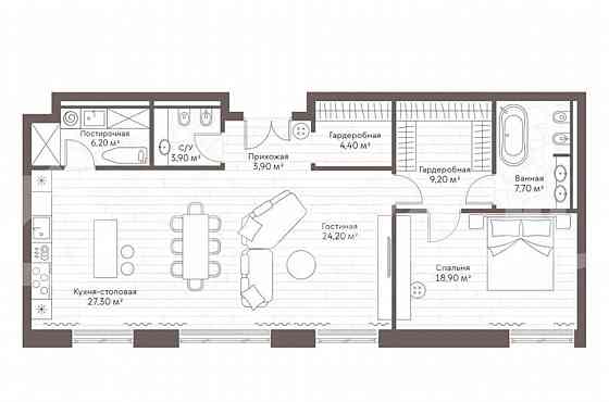 1-комн. пентхаус, 105.9 м2, 5/7 эт. Москва