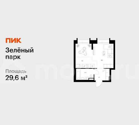 Студия, 29.6 м2, 18/28 эт. Зеленоград