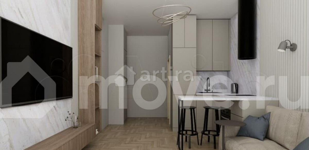 Студия, 35 м2, 1/5 эт. Москва - изображение 3