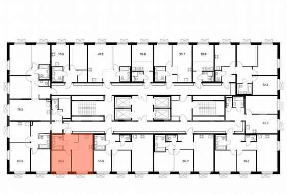 1-комн. квартира, 39.3 м2, 16/25 эт. Москва