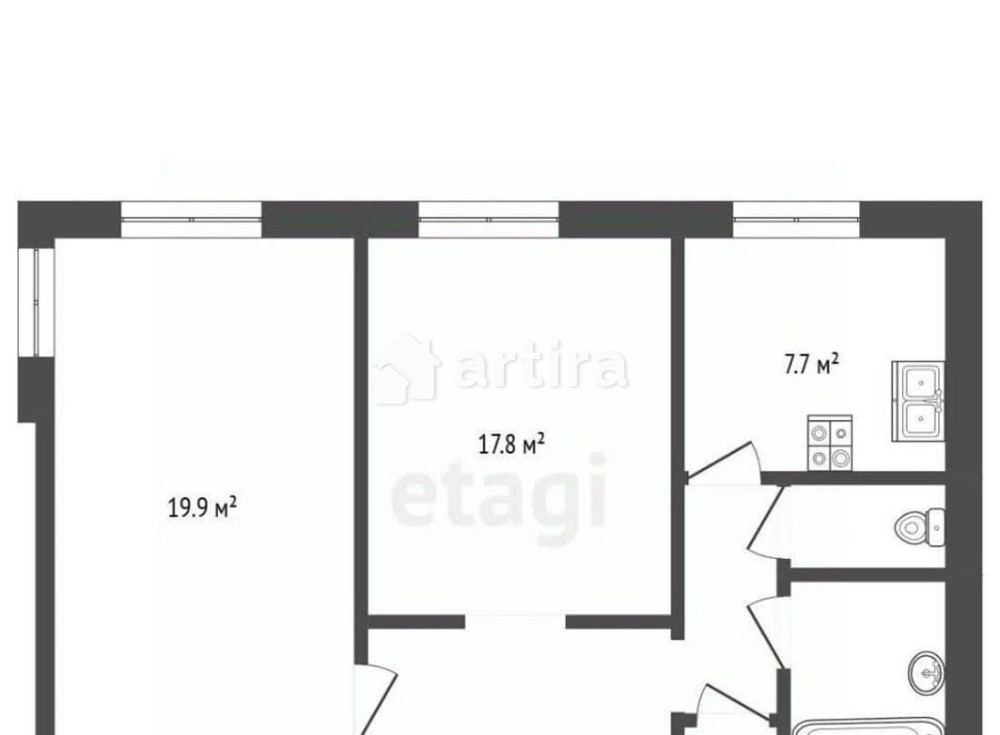 Комната, 19.2 м2, 5/5 эт. Москва - изображение 5