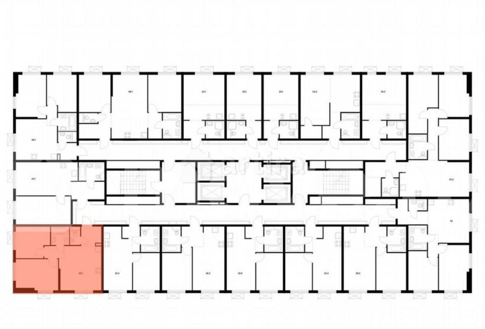 2-комн. квартира, 47.5 м2, 21/33 эт. Москва - изображение 4