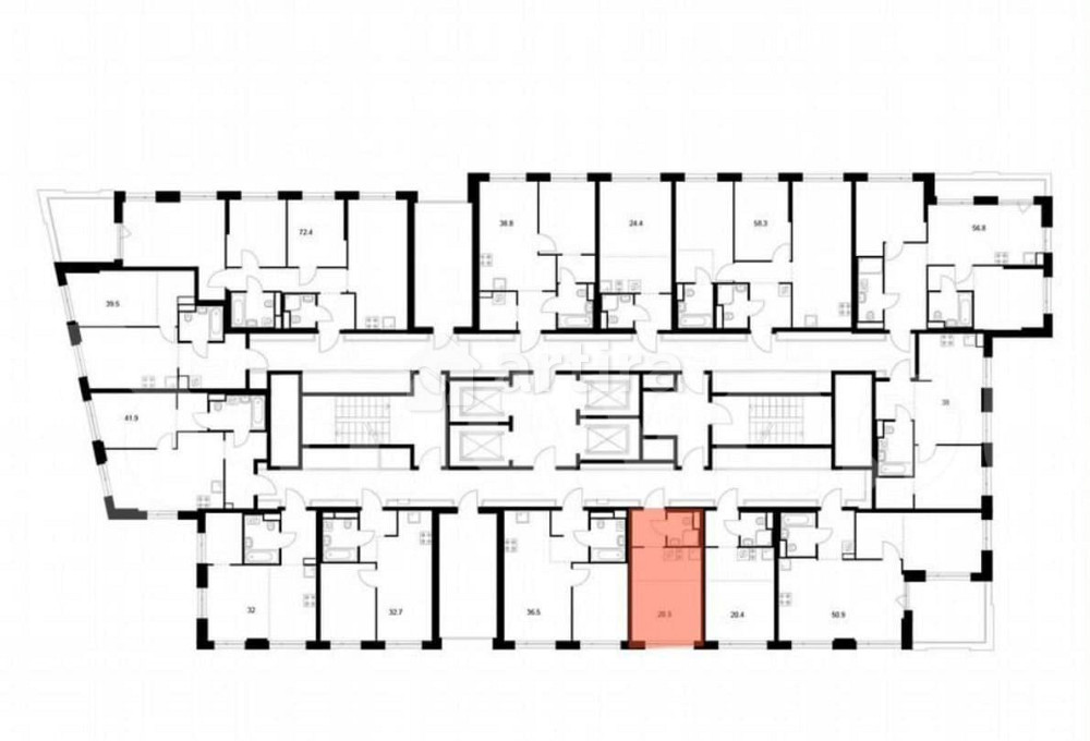 Студия, 20.3 м2, 33/43 эт. Москва - изображение 2