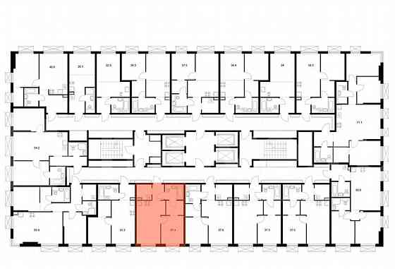 1-комн. квартира, 37.4 м2, 12/30 эт. Москва