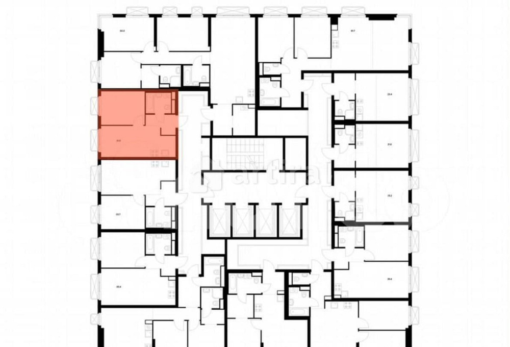 1-комн. квартира, 31.9 м2, 7/26 эт. Москва - изображение 2
