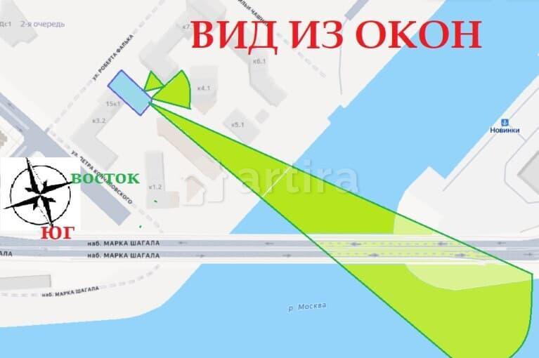 2-комн. квартира, 66.1 м2, 2/17 эт. Москва - изображение 8