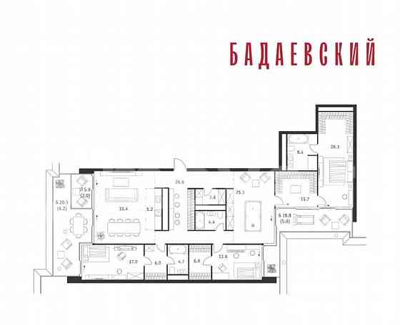 5-комн. квартира, 204.8 м2, 12/18 эт. Москва