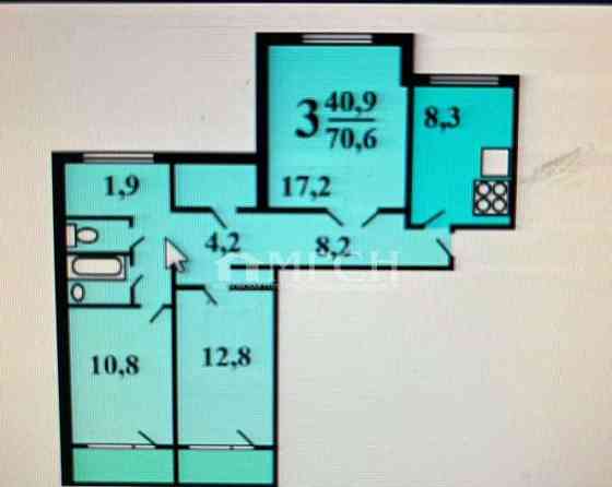 Комната, 17.2 м2, 3/12 эт. Москва