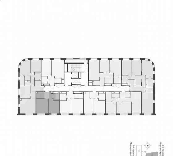 1-комн. квартира, 44.8 м2, 4/16 эт. Москва