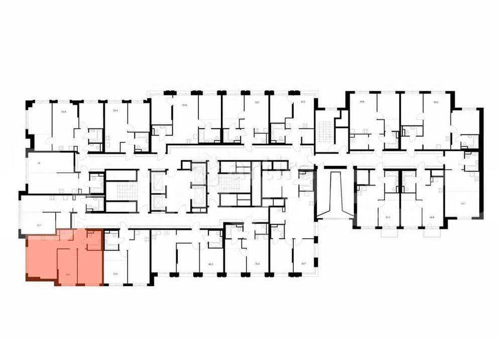 2-комн. квартира, 54.7 м2, 6/29 эт. Москва - изображение 2