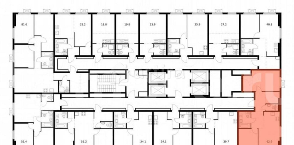 2-комн. квартира, 62.1 м2, 33/33 эт. Москва - изображение 2
