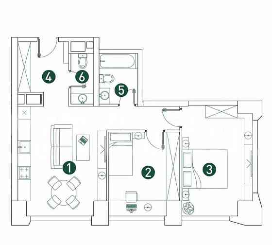 3-комн. квартира, 66.2 м2, 6/29 эт. Москва