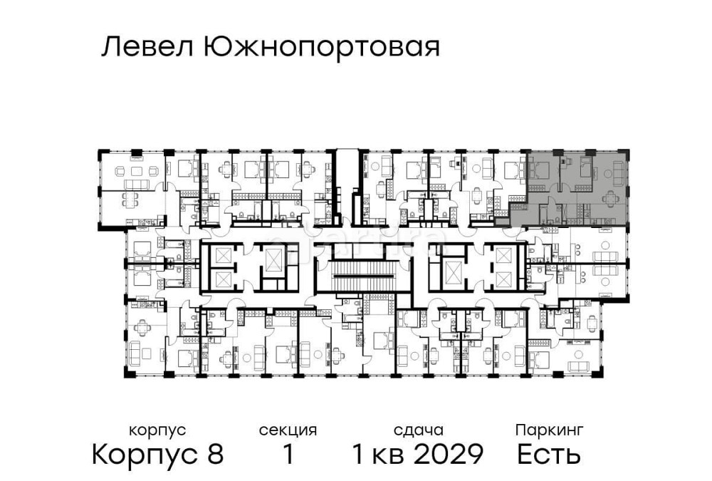 3-комн. квартира, 64.9 м2, 44/49 эт. Москва - изображение 19