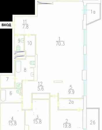 4-комн. квартира, 175 м2, 23/30 эт. Москва
