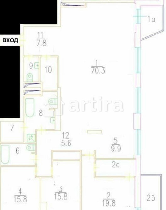 4-комн. квартира, 175 м2, 23/30 эт. Москва - изображение 1