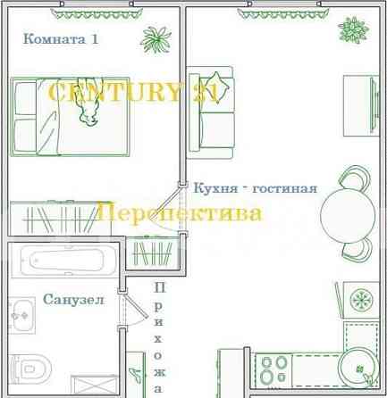 1-комн. квартира, 33 м2, 11/30 эт. Москва