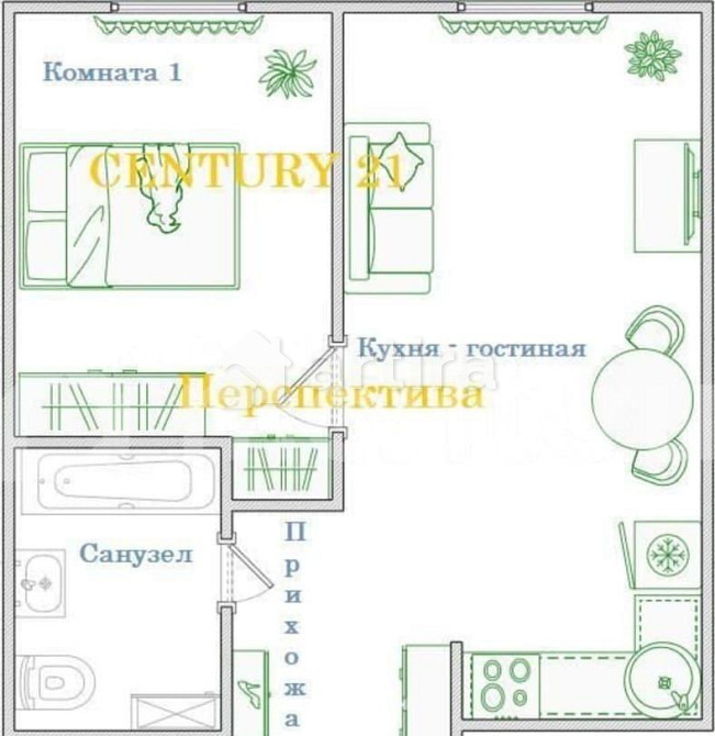 1-комн. квартира, 33 м2, 11/30 эт. Москва - изображение 3