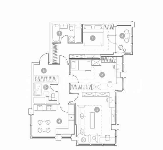 3-комн. квартира, 83.2 м2, 16/19 эт. Москва