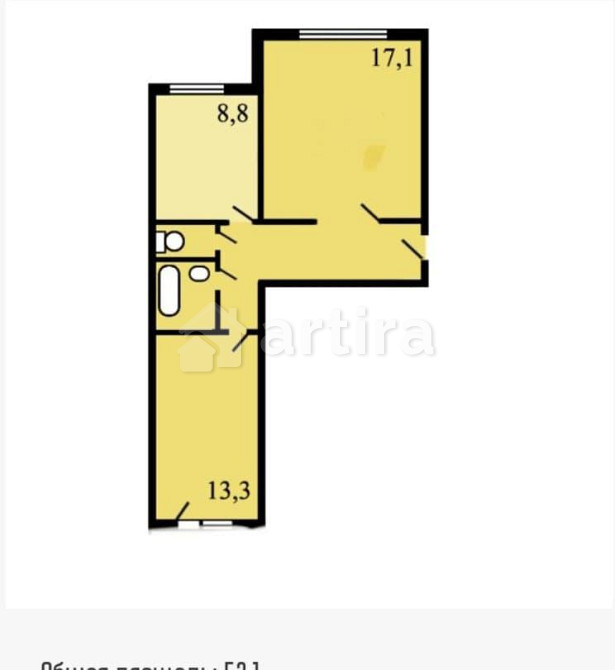 Комната, 13.3 м2, 12/14 эт. Москва - изображение 3