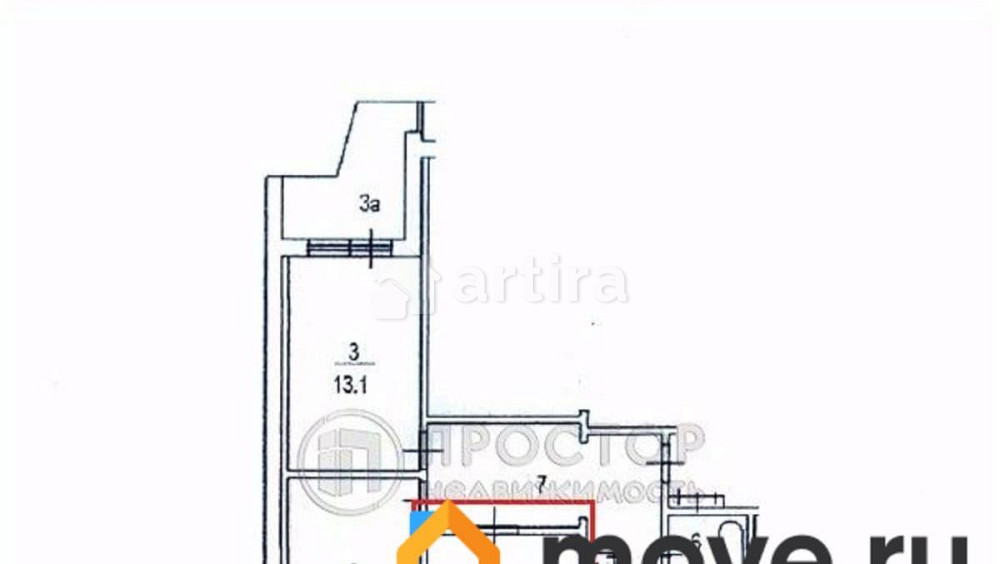 Комната, 17.9 м2, 3/16 эт. Москва - изображение 5