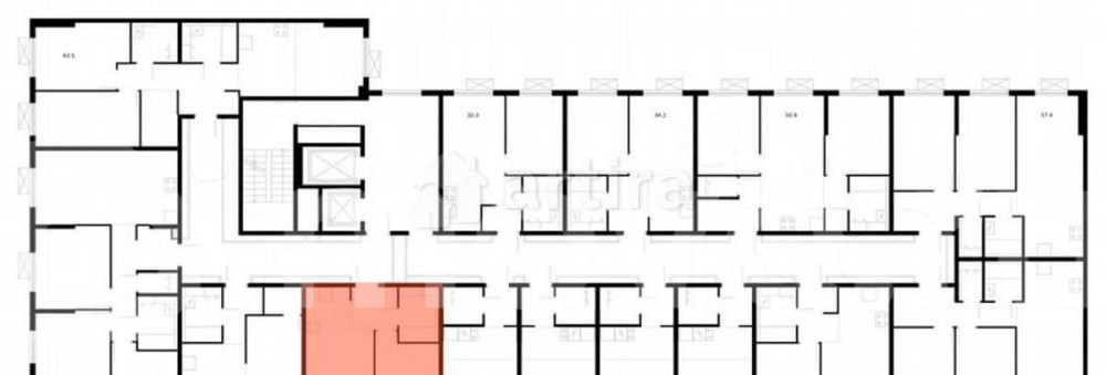 1-комн. квартира, 36 м2, 16/16 эт. Москва - изображение 2