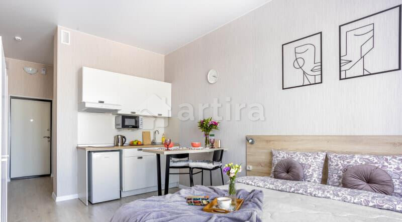 1-комн. апарт-ы, 27 м2, 20/22 эт. Санкт-Петербург - изображение 3