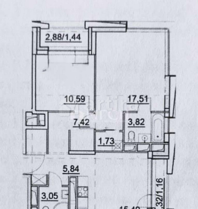 2-комн. квартира, 68 м2, 18/26 эт. Москва - изображение 1